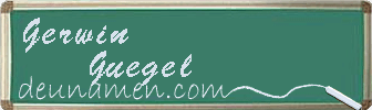Gerwin Guegel Visitenkarte